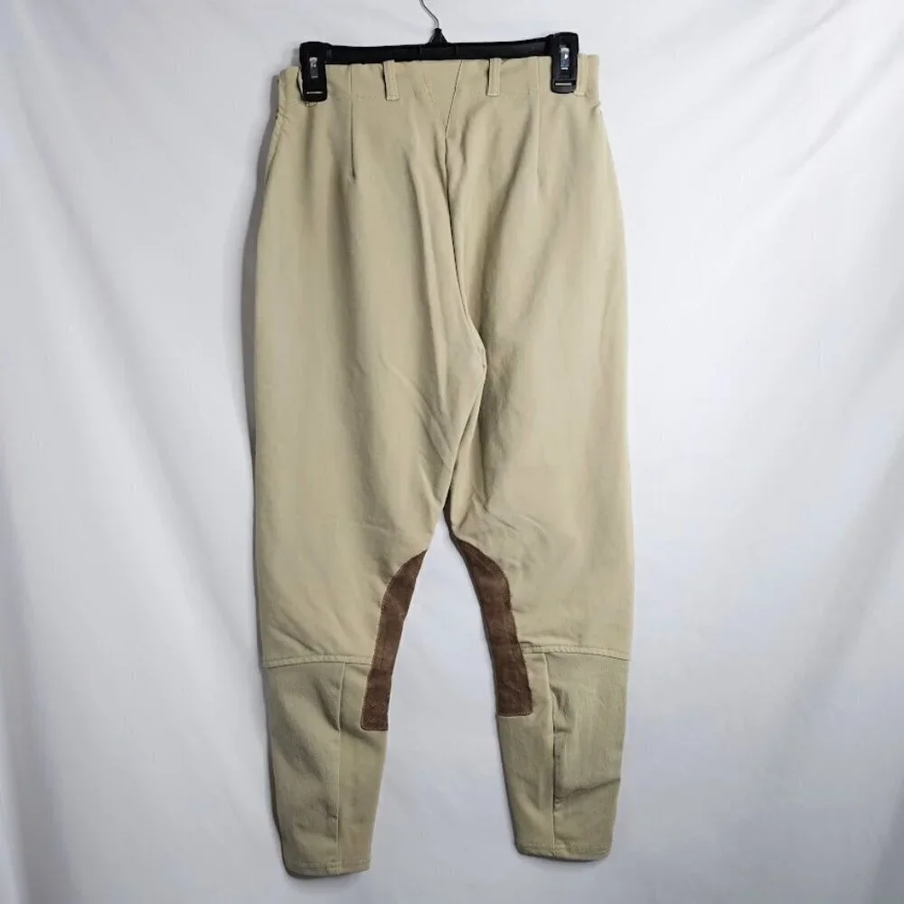 NEW Women's ARIAT Pro Circuit Knee Patch Breeches 26R Khaki Horse Riding Pants - Picture 6 of 7